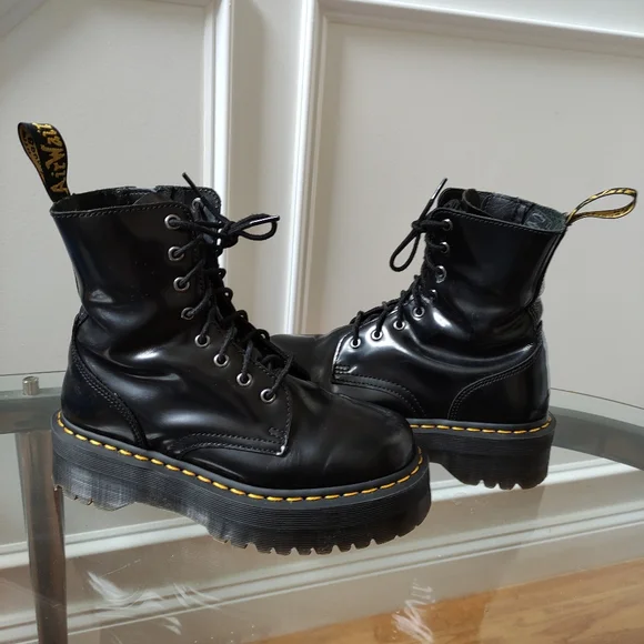 Dr Martens Jadon Platform Combat Boots Men's 7 Fit Women's 8.5 - Picture 1 of 13